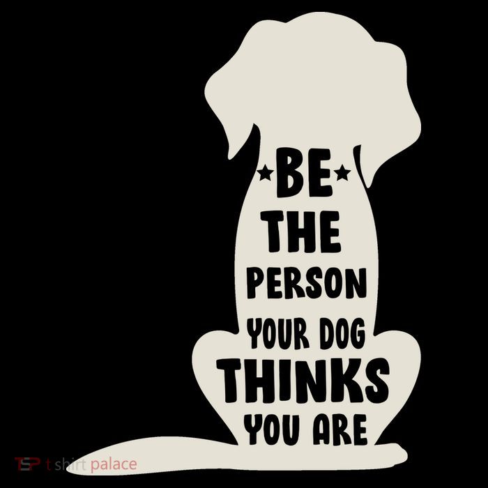 Be The Person Your Dog Thinks You Are Women's Knotted Racerback Tank