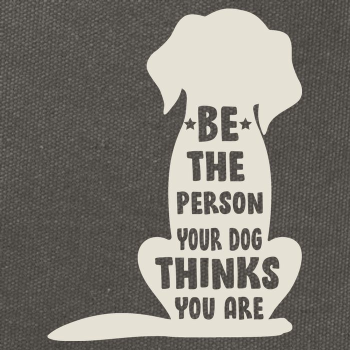 Be The Person Your Dog Thinks You Are Cotton Canvas Backpack