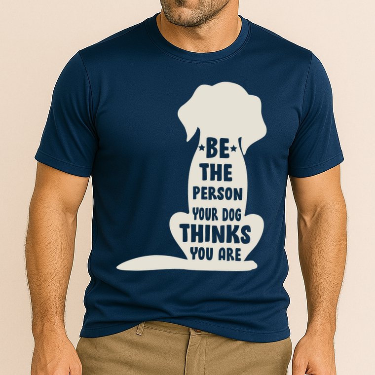 Be The Person Your Dog Thinks You Are Performance Shirt