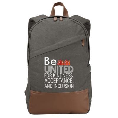 Be United For Kindness Cotton Canvas Backpack