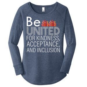 Be United For Kindness Women's Perfect Tri Tunic Long Sleeve Shirt