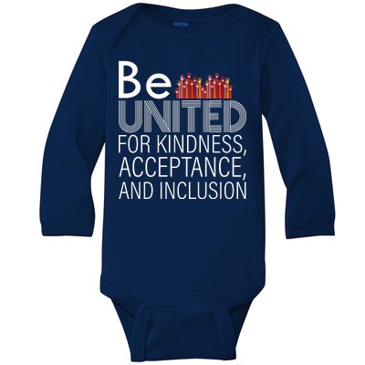 Be United For Kindness Baby Long Sleeve Bodysuit