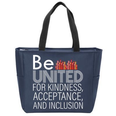 Be United For Kindness Zip Tote Bag