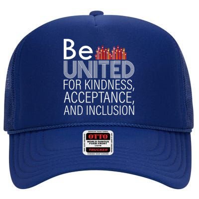 Be United For Kindness High Crown Mesh Back Trucker Hat