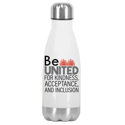 Be United For Kindness Stainless Steel Insulated Water Bottle