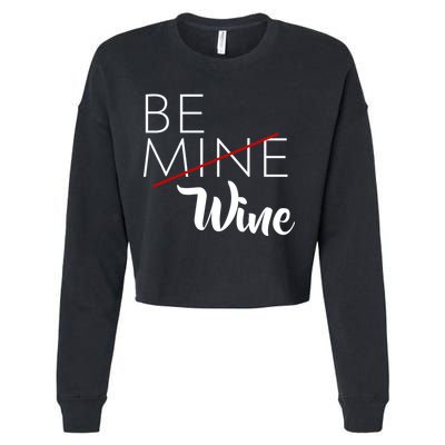Be Wine Cropped Pullover Crew