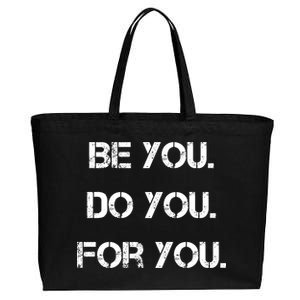 Be You Do You For You Inspirational Sayings Cotton Canvas Jumbo Tote