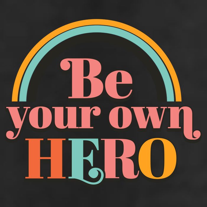 Be Your Own Hero 7 Panel Mesh Trucker Snapback Hat