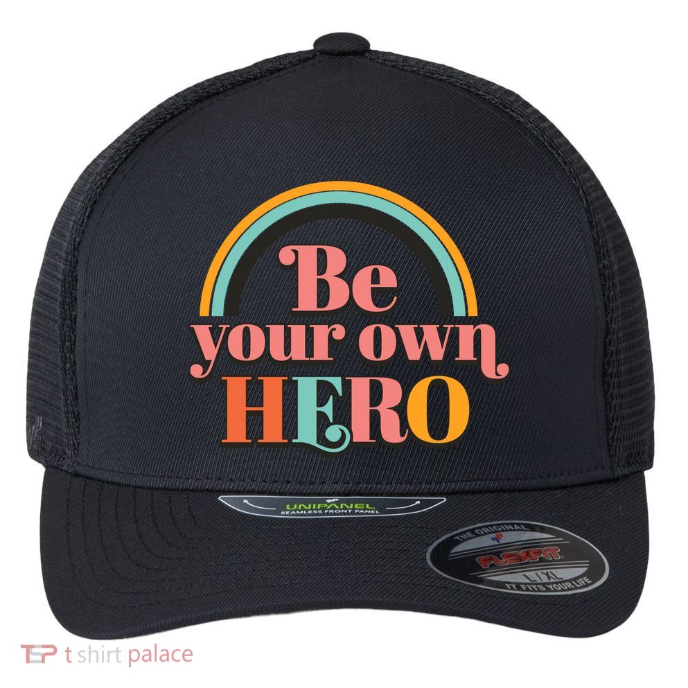 Be Your Own Hero Flexfit Unipanel Trucker Cap