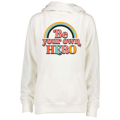 Be Your Own Hero Womens Funnel Neck Pullover Hood