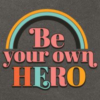 Be Your Own Hero Cotton Canvas Backpack