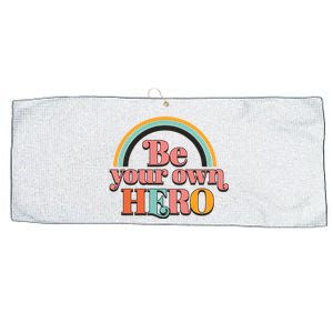 Be Your Own Hero Large Microfiber Waffle Golf Towel