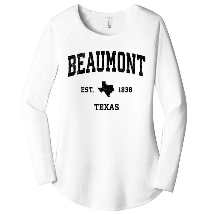 Beaumont Est 1838 Texas Tx Vintage Sports Design Women's Perfect Tri Tunic Long Sleeve Shirt