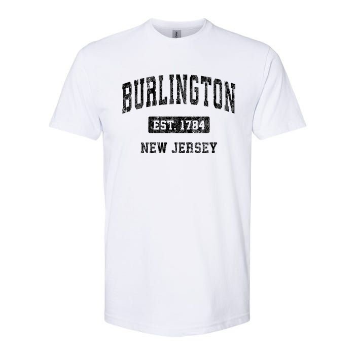 Burlington Est 1784 New Jersey Nj Vintage Established Sports Design Softstyle® CVC T-Shirt