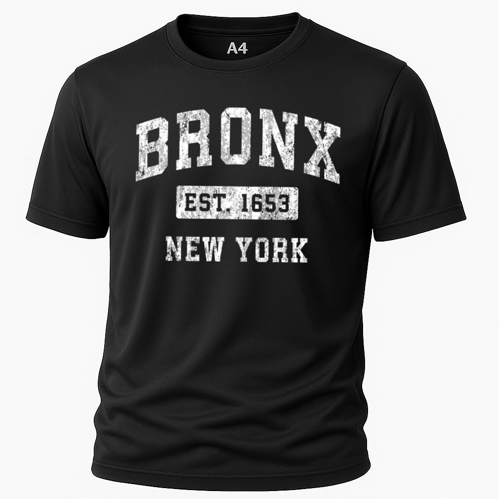 Bronx Est 1653 New York Ny Vintage Established Sports Design Cooling Performance Crew T-Shirt