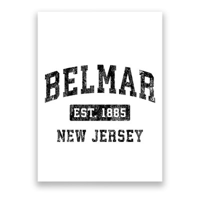 Belmar Est 1885 New Jersey Nj Vintage Established Sports Design Poster