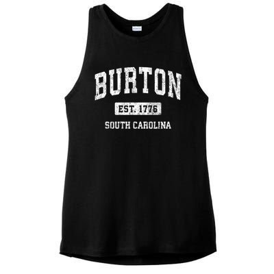 Burton Est 1776 South Carolina Sc Vintage Established Athletic Sports Design Ladies PosiCharge Tri-Blend Wicking Tank