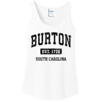 Burton Est 1776 South Carolina Sc Vintage Established Athletic Sports Design Ladies Essential Tank