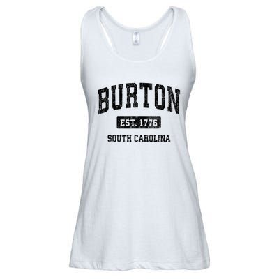 Burton Est 1776 South Carolina Sc Vintage Established Athletic Sports Design Ladies Essential Flowy Tank