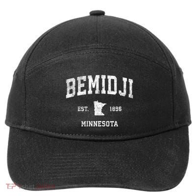 Bemidji Est 1896 Minnesota Mn Vintage Sports Design 7-Panel Snapback Hat