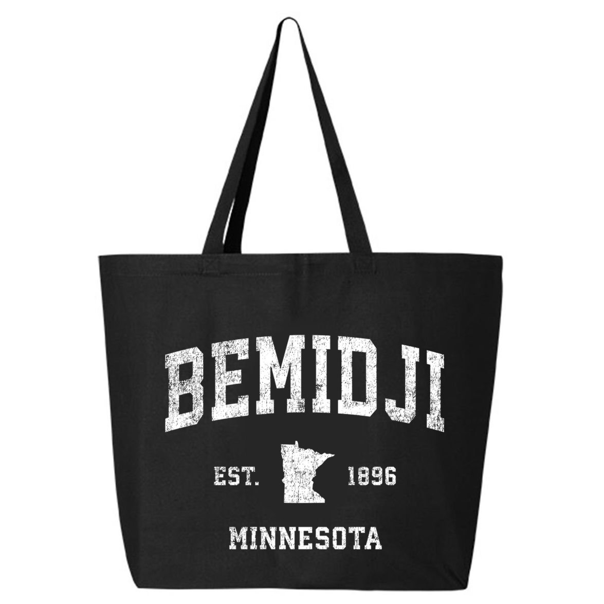 Bemidji Est 1896 Minnesota Mn Vintage Sports Design 25L Jumbo Tote