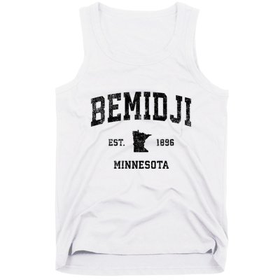 Bemidji Est 1896 Minnesota Mn Vintage Sports Design Tank Top