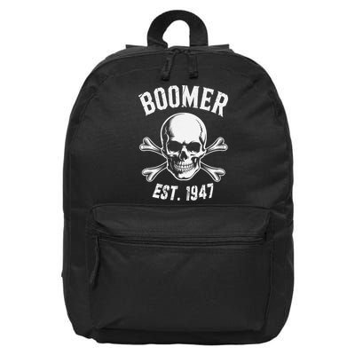 Boomer Est 1947 Baby Boomer Generation 16 in Basic Backpack