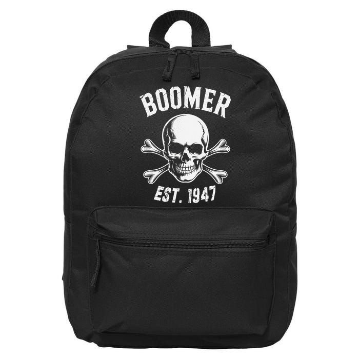 Boomer Est 1947 Baby Boomer Generation 16 in Basic Backpack