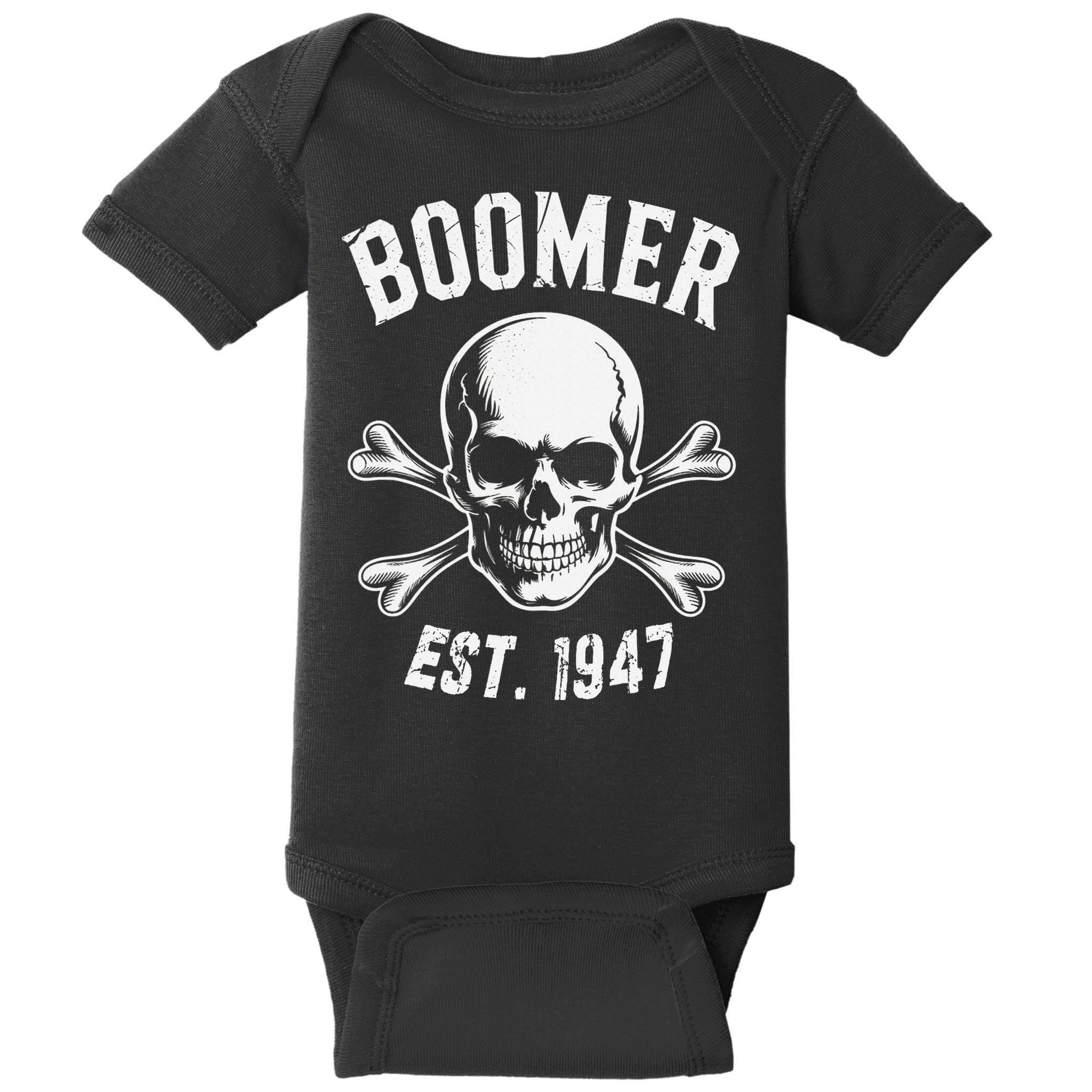 Boomer Est 1947 Baby Boomer Generation Baby Bodysuit