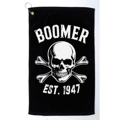 Boomer Est 1947 Baby Boomer Generation Golf Towel