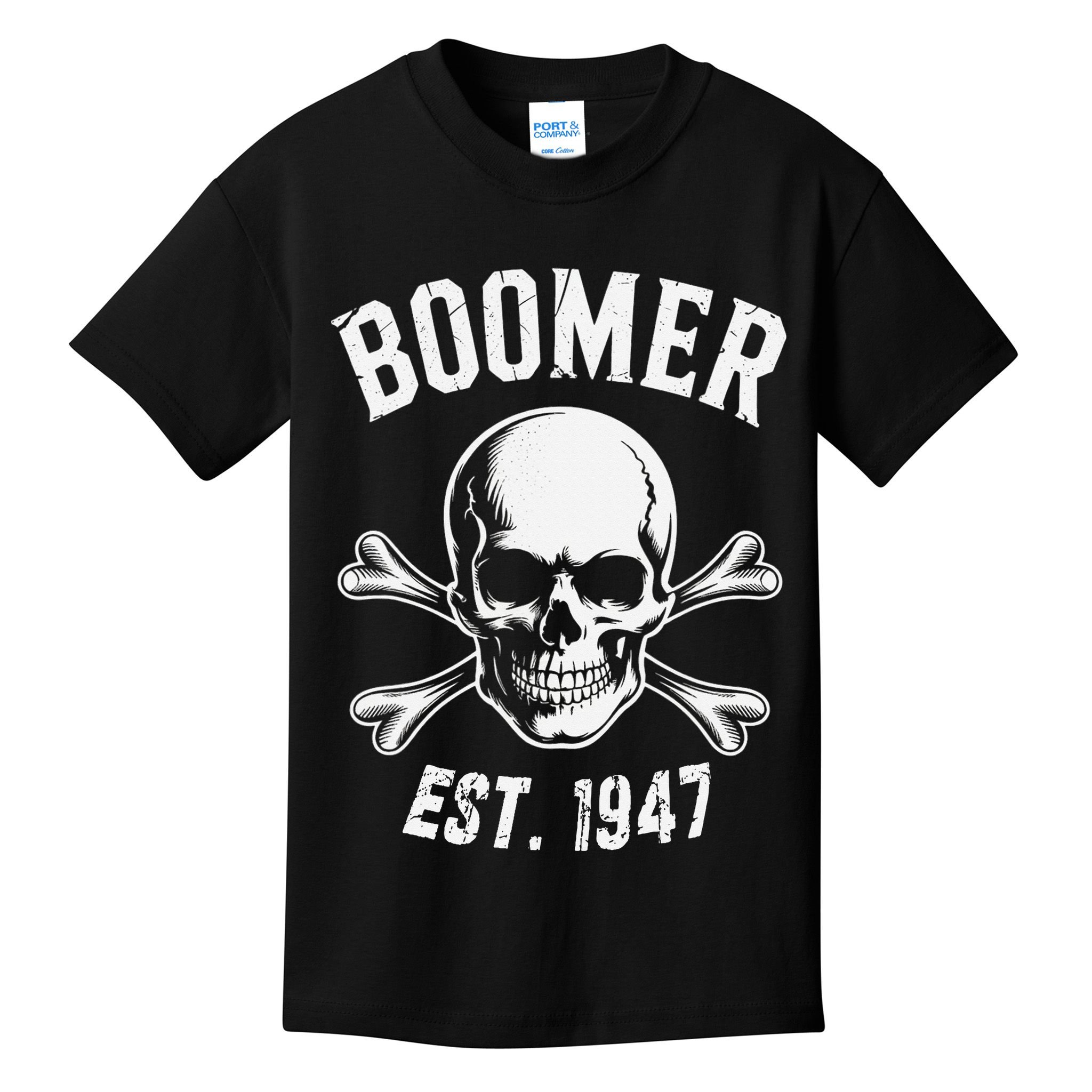 Boomer Est 1947 Baby Boomer Generation Kids T-Shirt