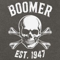 Boomer Est 1947 Baby Boomer Generation Cotton Canvas Backpack