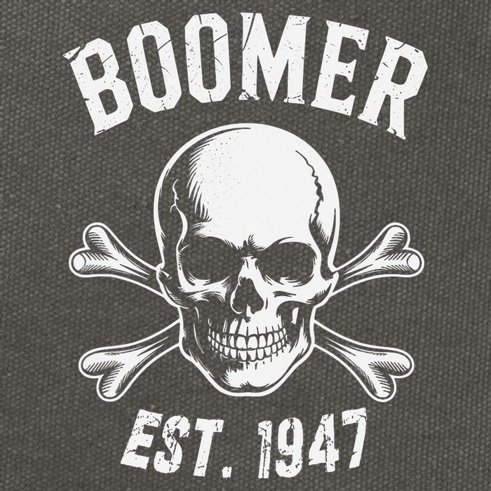 Boomer Est 1947 Baby Boomer Generation Cotton Canvas Backpack