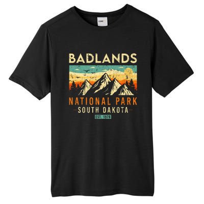 Badlands Est. 1978 Vintage Retro South Dakota National Park Tall Fusion ChromaSoft Performance T-Shirt