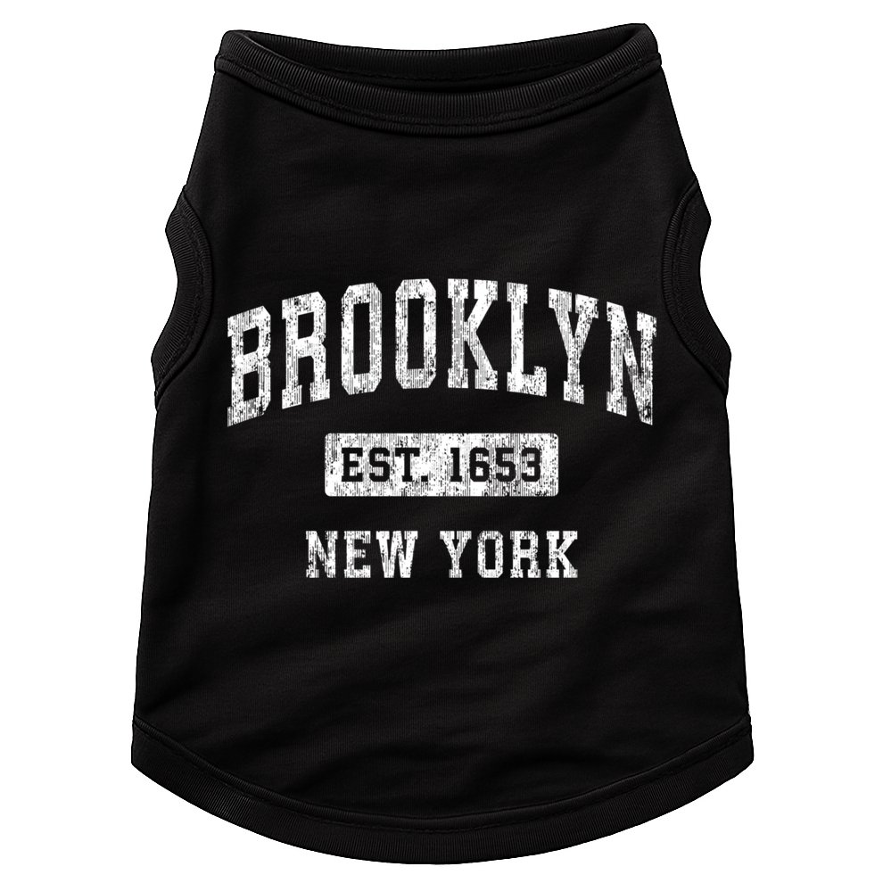 Brooklyn Est 1653 New York Ny Vintage Established Sports Design Doggie Tank