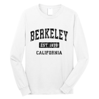 Berkeley Est 1878 California Ca Vintage Established Sports Design Long Sleeve Shirt