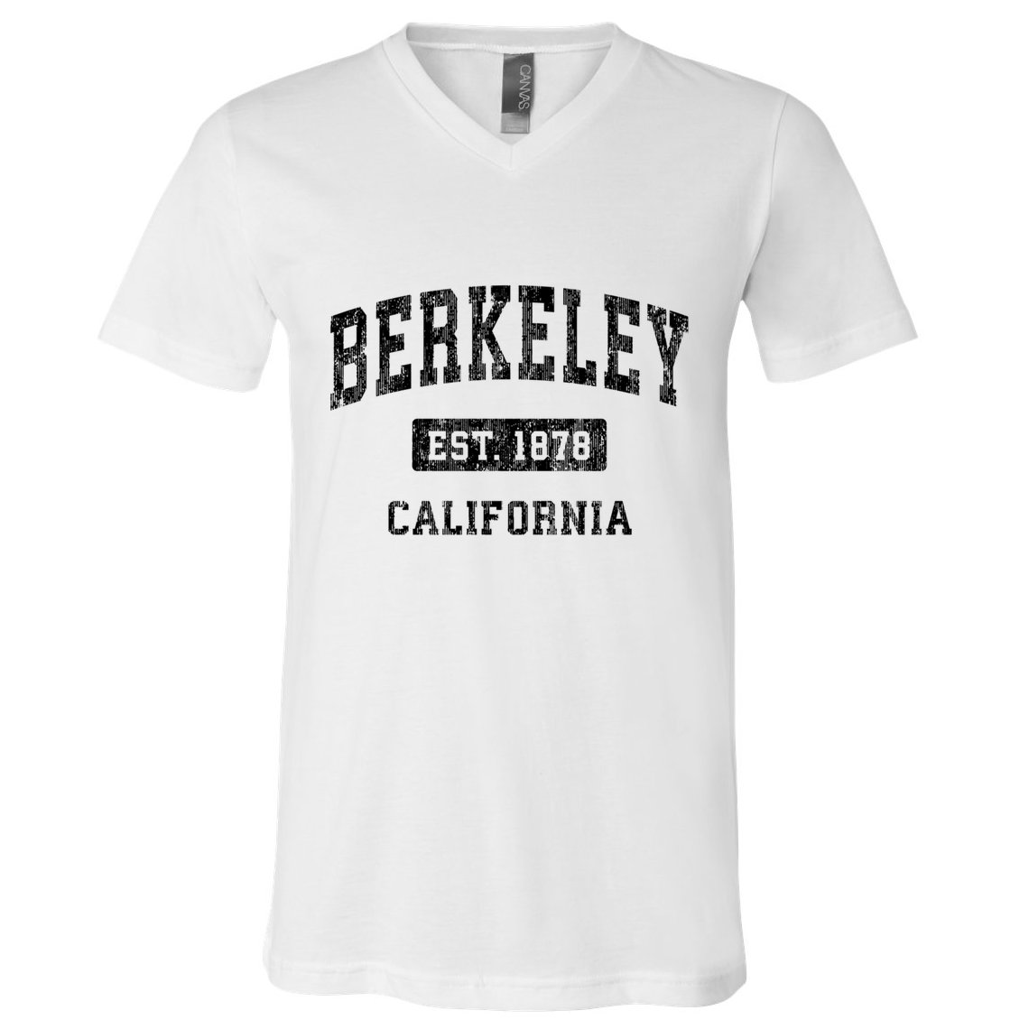 Berkeley Est 1878 California Ca Vintage Established Sports Design V-Neck T-Shirt