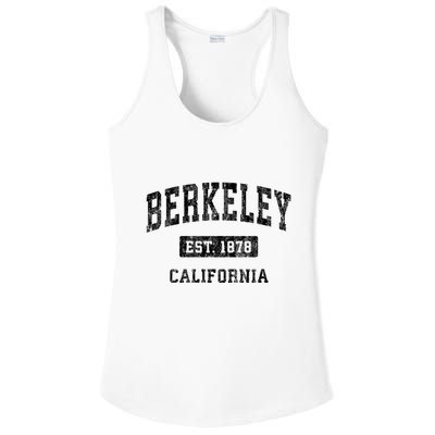 Berkeley Est 1878 California Ca Vintage Established Sports Design Ladies PosiCharge Competitor Racerback Tank