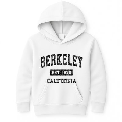 Berkeley Est 1878 California Ca Vintage Established Sports Design Kids Hoodie