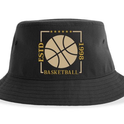 Basketball Estd 1998 Sustainable Bucket Hat