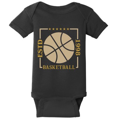 Basketball Estd 1998 Baby Bodysuit