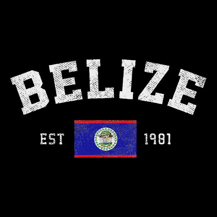 Belize Est. 1981 Belizean Flag Independence Day Flat Bill Trucker Hat