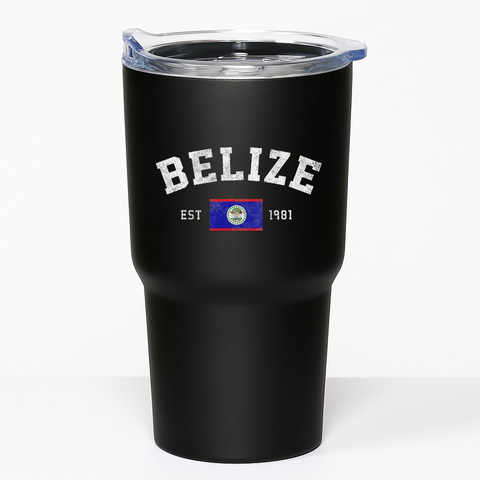 Belize Est. 1981 Belizean Flag Independence Day Tumbler