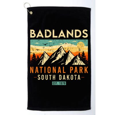 Badlands Est. 1978 O South Dakota National Park Golf Towel
