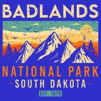 Badlands Est. 1978 O South Dakota National Park 16 in Basic Backpack