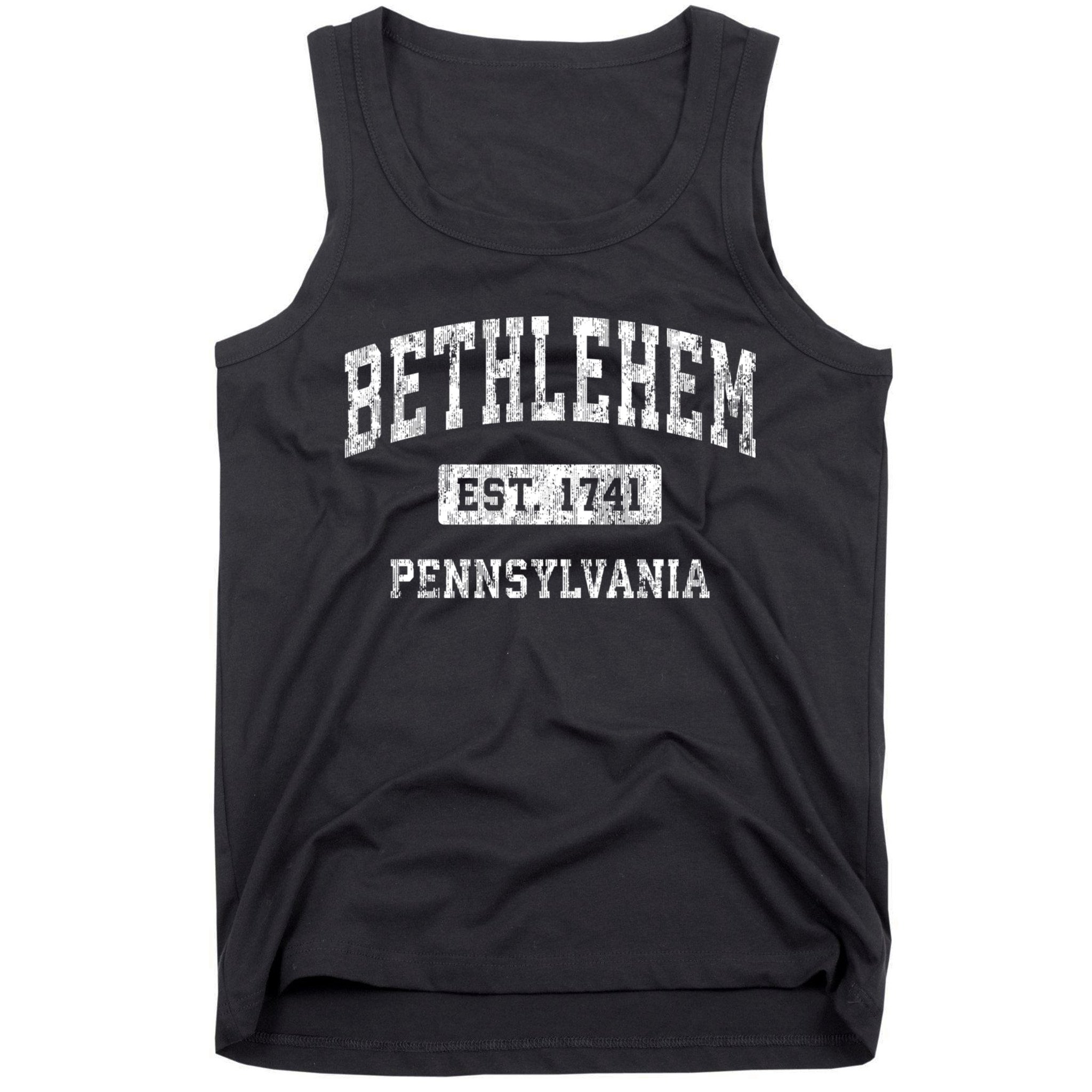 Bethlehem Est 1741 Pennsylvania Pa Vintage Established Sports Design Tank Top