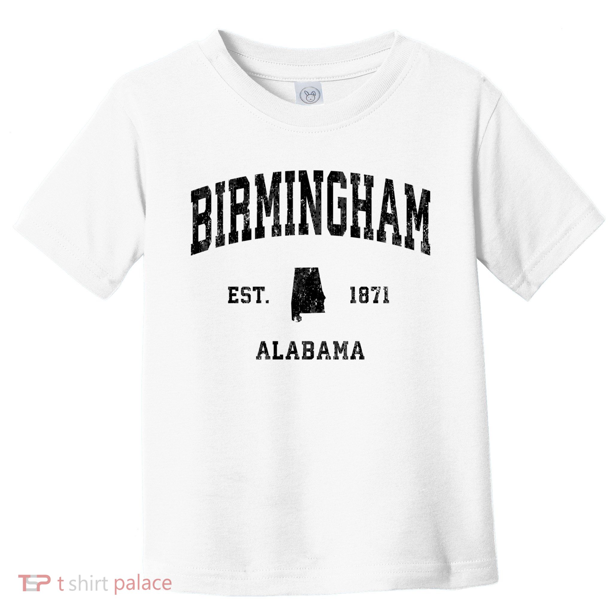 Birmingham Est 1871 Alabama Al Vintage Established Athletic Sports Design Toddler T-Shirt