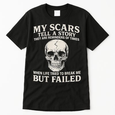 Boomer Est 1959 My Scars Tell A Story They Are Reminders Tall T-Shirt