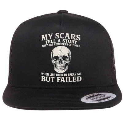 Boomer Est 1959 My Scars Tell A Story They Are Reminders Flatbill Hat
