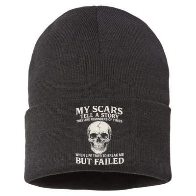 Boomer Est 1959 My Scars Tell A Story They Are Reminders Sustainable Knit Beanie